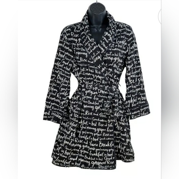 kate spade Other - Kate Spade - Dream a Little Dream - Black/White Limited Edition Robe. M/L